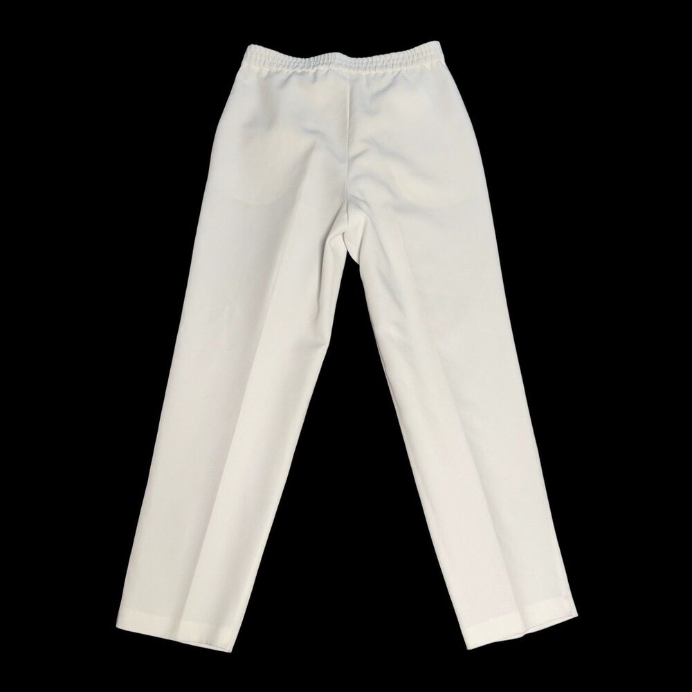 Vintage White Dress Pants Trousers Tummy Toner MADE IN USA SIZE 8 office preppy - Picture 4 of 10